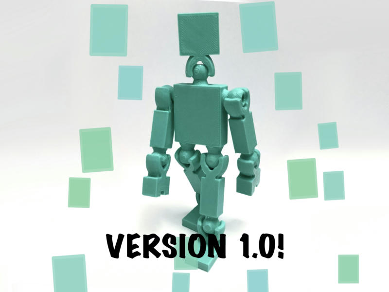 Blocky the Action Figure v1 : Toybox - 3D Print Your Own Toys