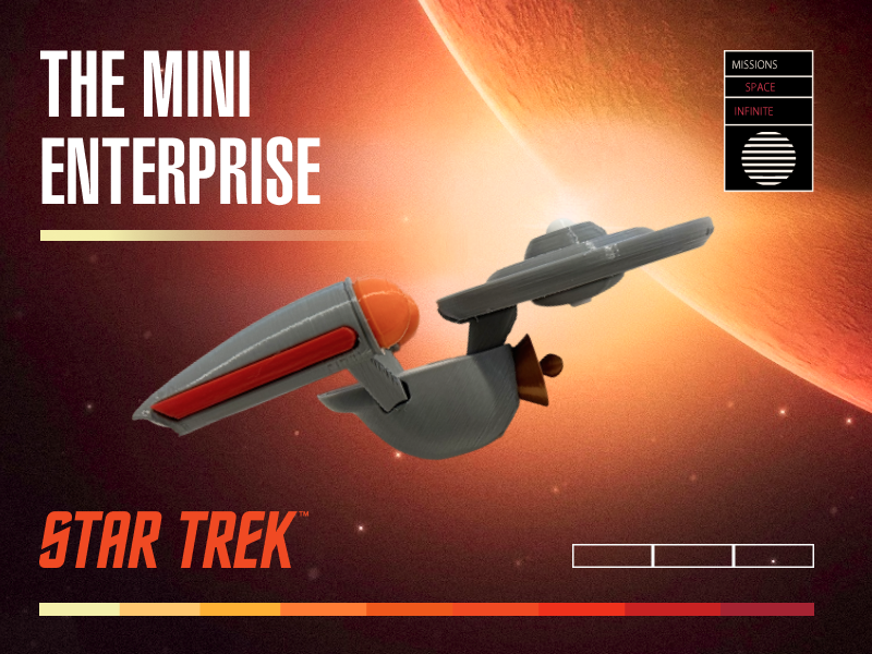 Star Trek: Mini Enterprise : Toybox - 3D Print Your Own Toys
