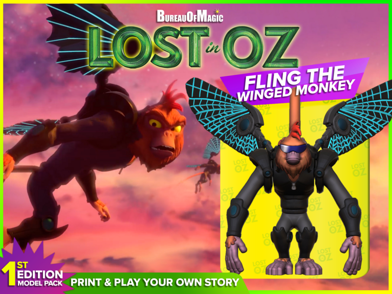 Lost in Oz: Winged Monkey Action Figure : Toybox - 3D Print Your